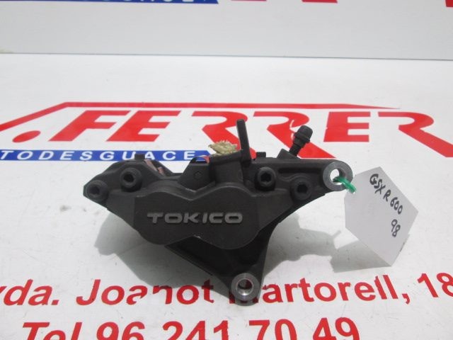 RIGHT FRONT BRAKE CALIPER of scrapping a motorcycle SUZUKI GSX 600 R 1998