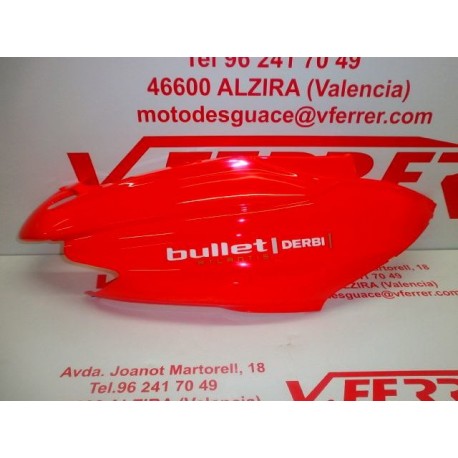 RED RIGHT SIDE COVER (WITH MALFUNCTION) DERBI ATLANTIS BULLET