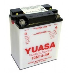 Battery for scooter or moped model 12N14-brand YUASA 12V 14Ah 3A.