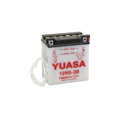 Battery for scooter or moped model 12N5-brand YUASA 12V 5Ah 3B.