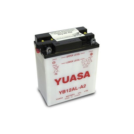 Battery for scooter or moped model brand YUASA 12V 12Ah YB12AL-A2.
