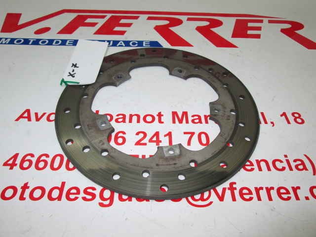REAR BRAKE DISC of a scrapping a motorcycle Piaggio X7 125 with 5076 km.