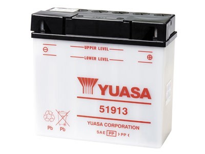 Battery for scooter or moped brand YUASA 12V 19Ah 51913de model.