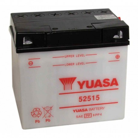 Battery for scooter or moped brand YUASA 12V 25Ah 52515de model.