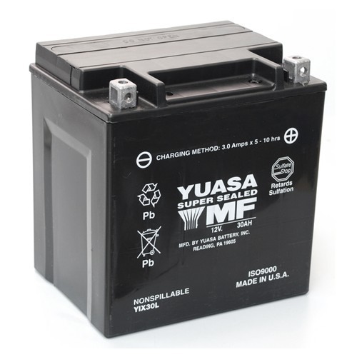 Bateria para moto o ciclomotor marca YUASA modelo YIX30L de 12v 30Ah