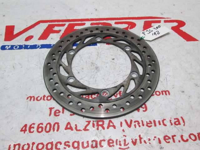 Motorcycle Honda FJS 400 Silver Wing 2012 Front Brake Disc Replacement 