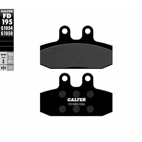 BRAKE PAD SET GALFER FD195-G1054