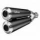Exhaust Leovince GP Duals Fantic Caballero 125 Fat Track stainless steal 15127K