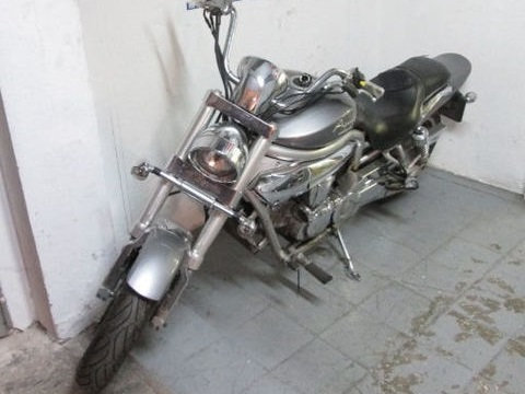 Front of the Hyosung Aquila in good condition