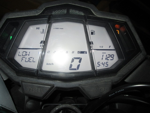 Marcador-velocímetro de una Yamaha MT 125 para su desguace